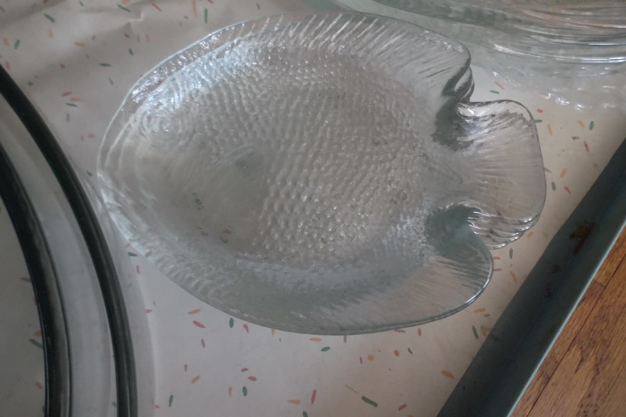 Assortment of Vintage Glass Serving Items