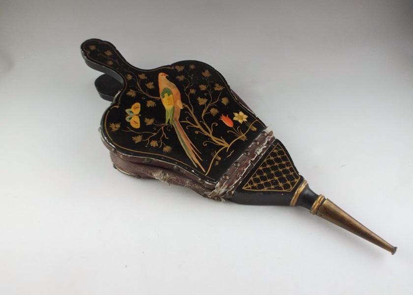 Vintage Hand Painted lacquered Billows 