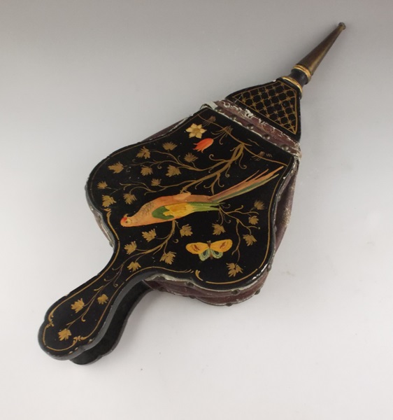 Vintage Hand Painted lacquered Billows 