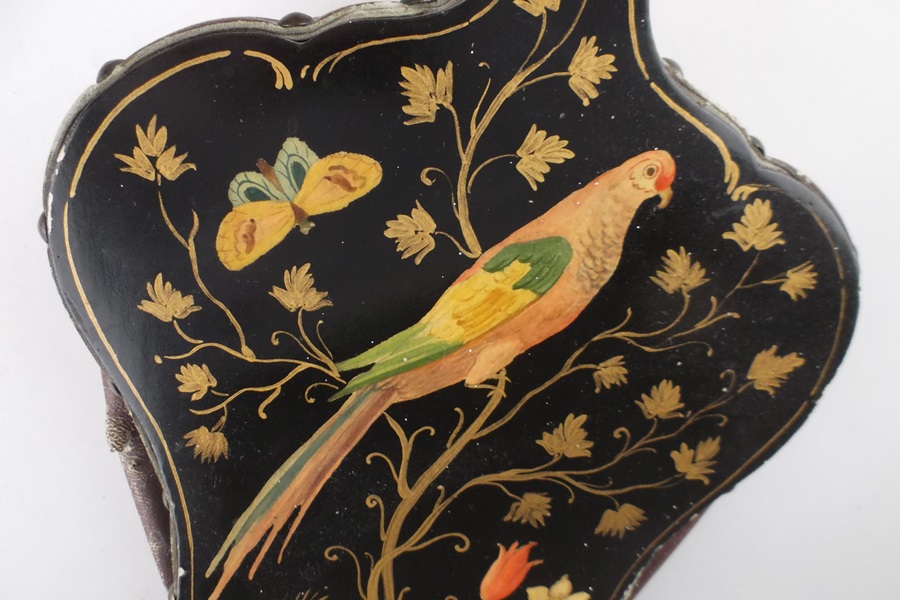 Vintage Hand Painted lacquered Billows 