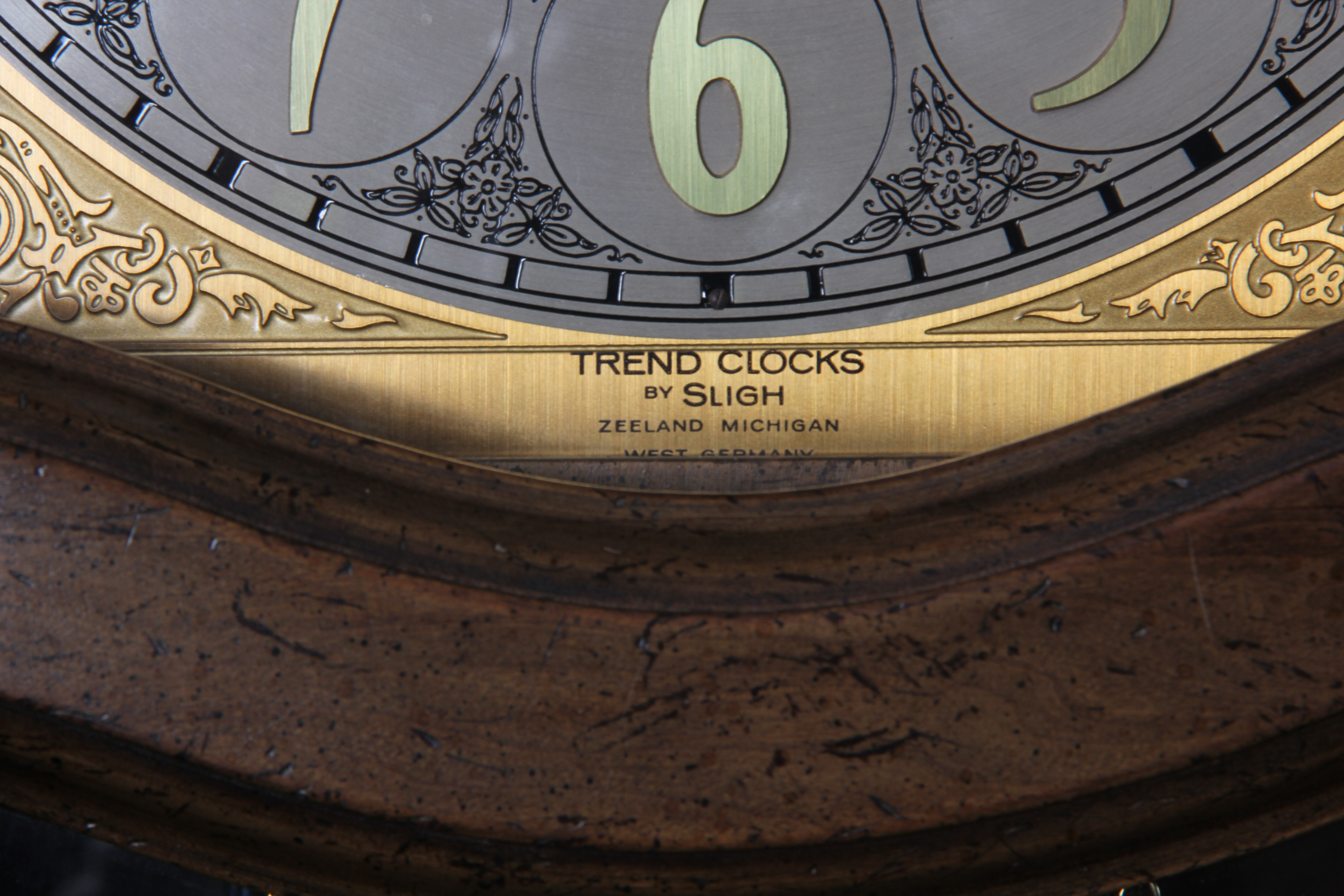 Sligh Trend Fruitwood Grandfather Clock