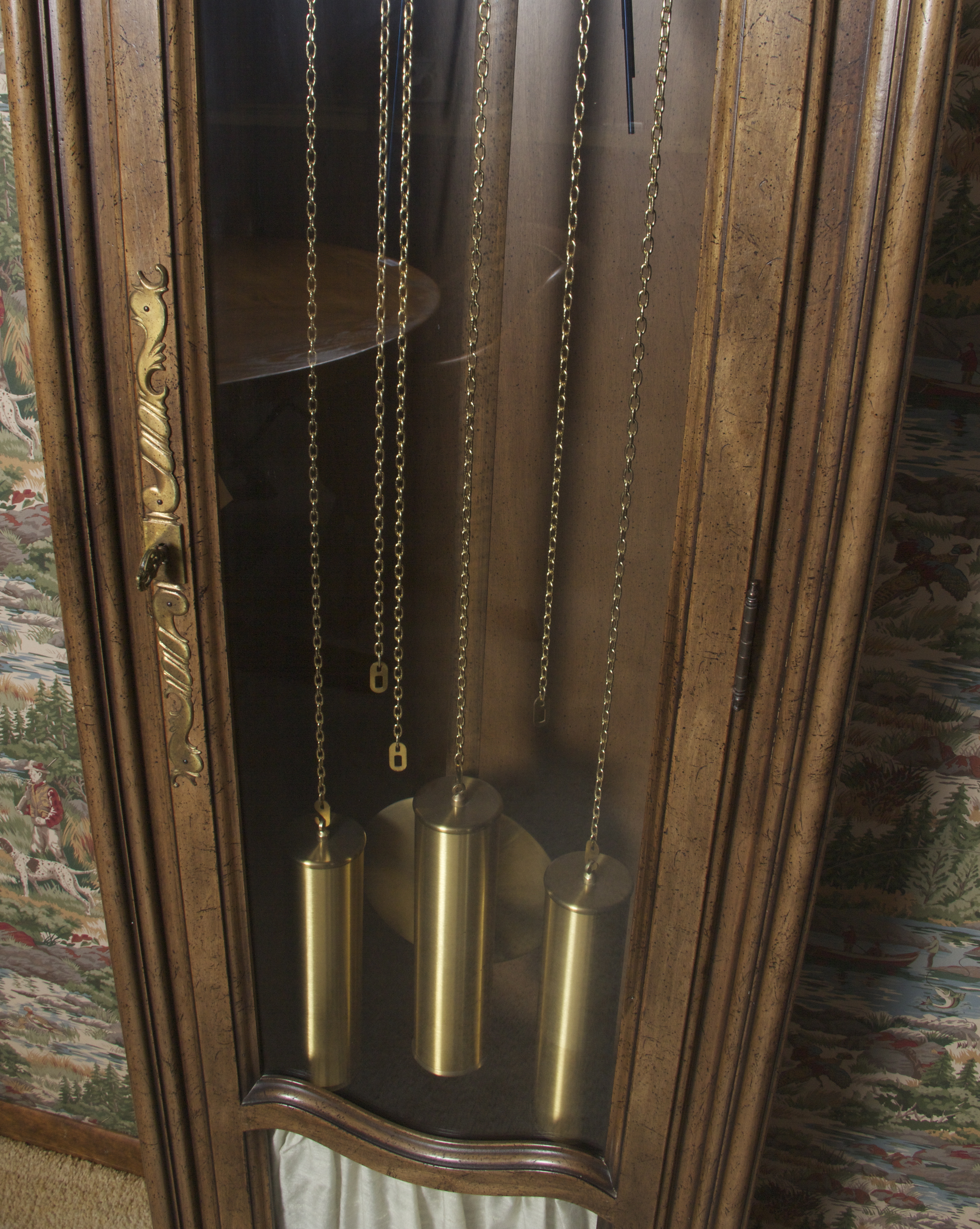 Sligh Trend Fruitwood Grandfather Clock