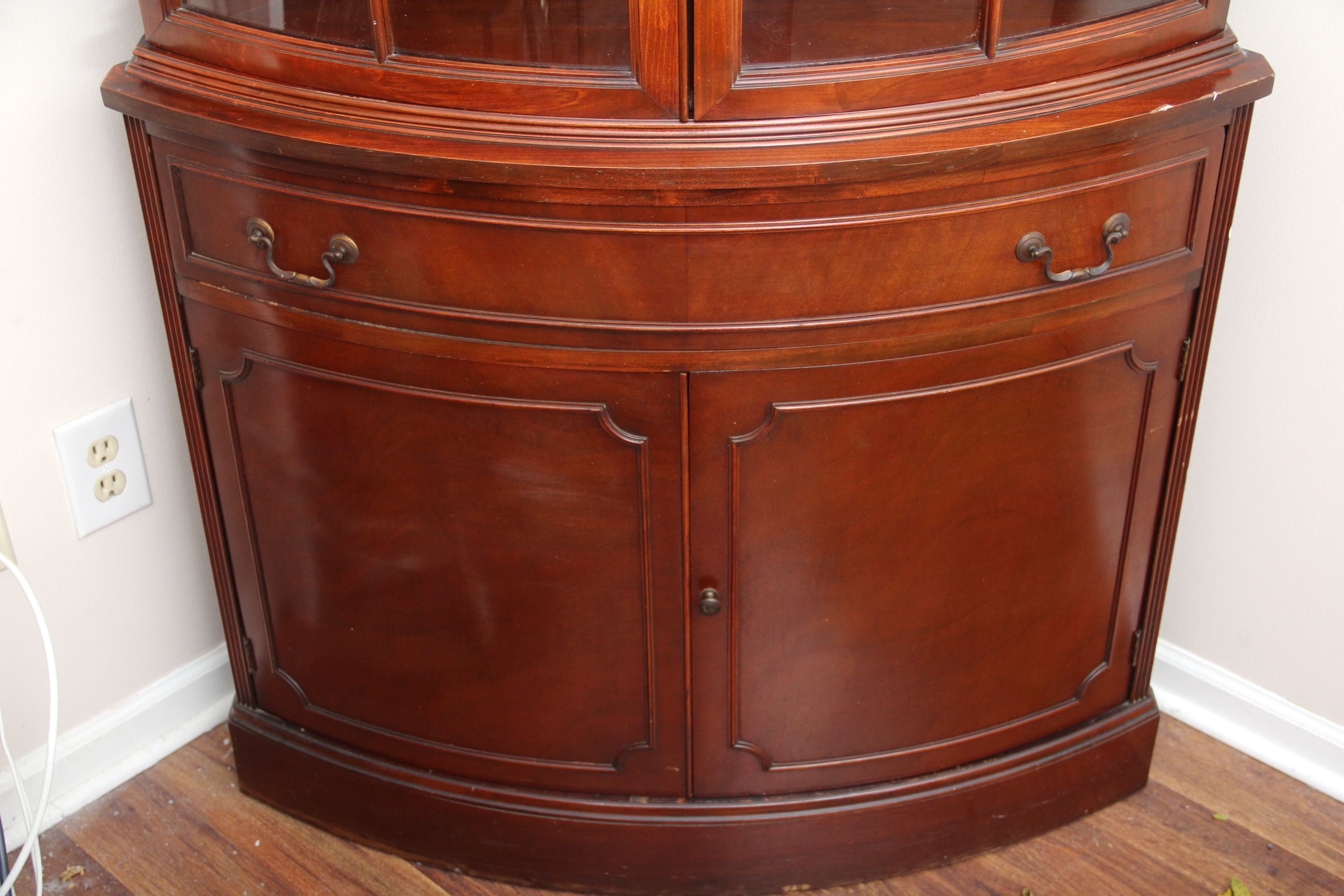 Vintage Corner Display Cabinet