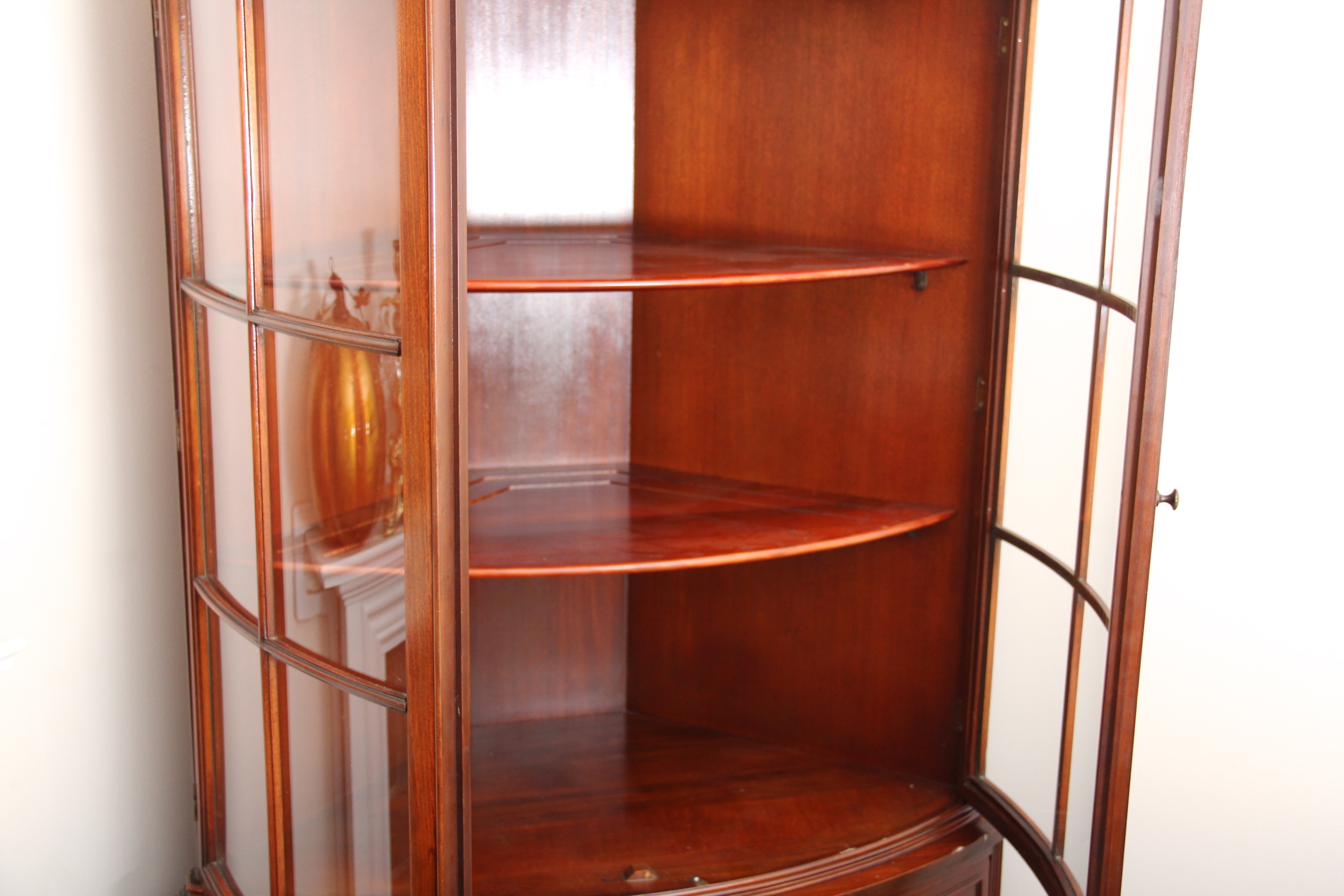 Vintage Corner Display Cabinet