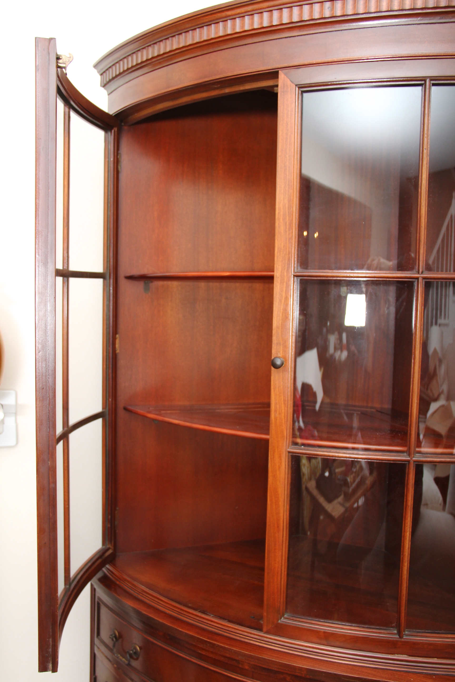 Vintage Corner Display Cabinet