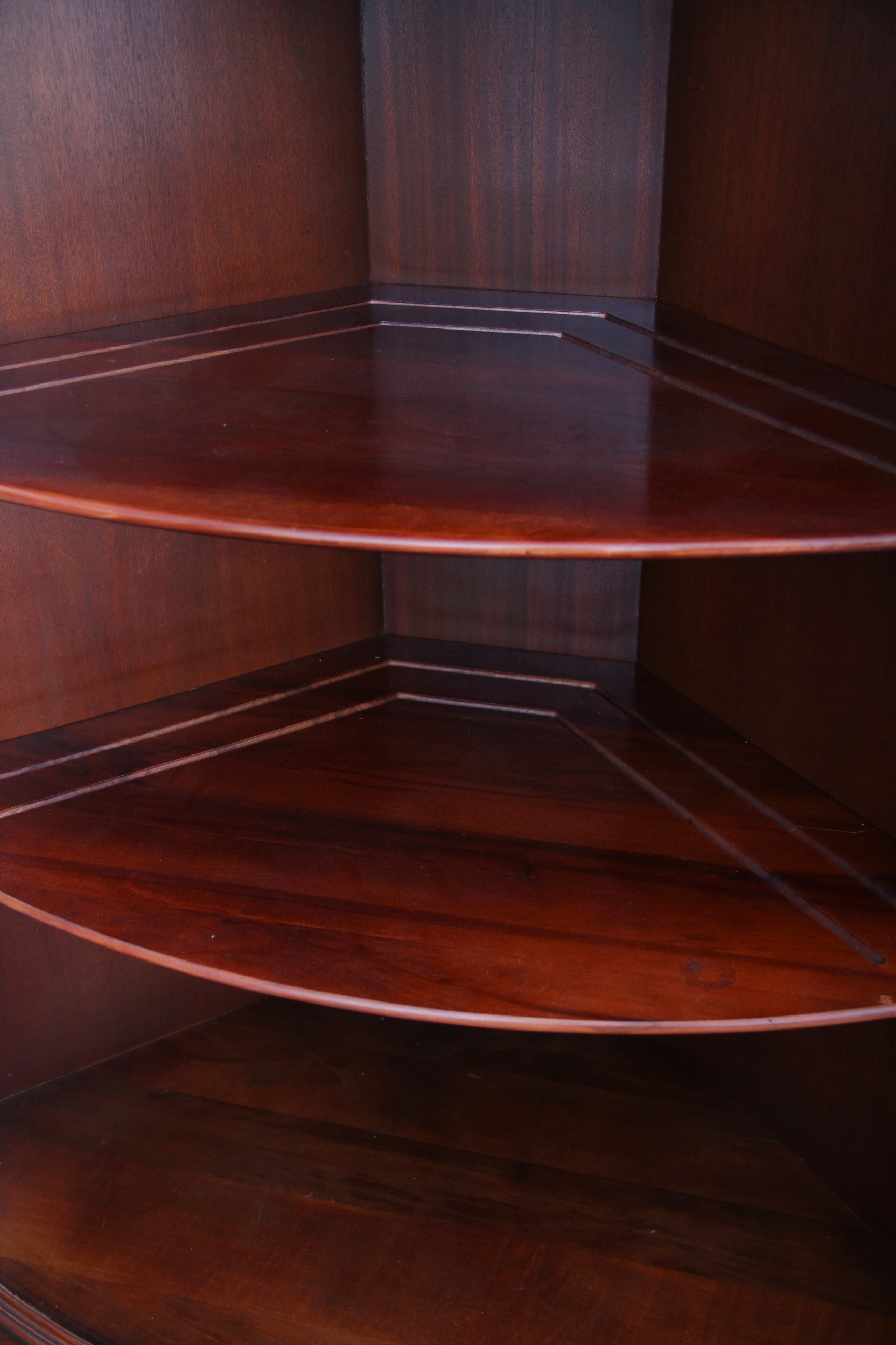 Vintage Corner Display Cabinet