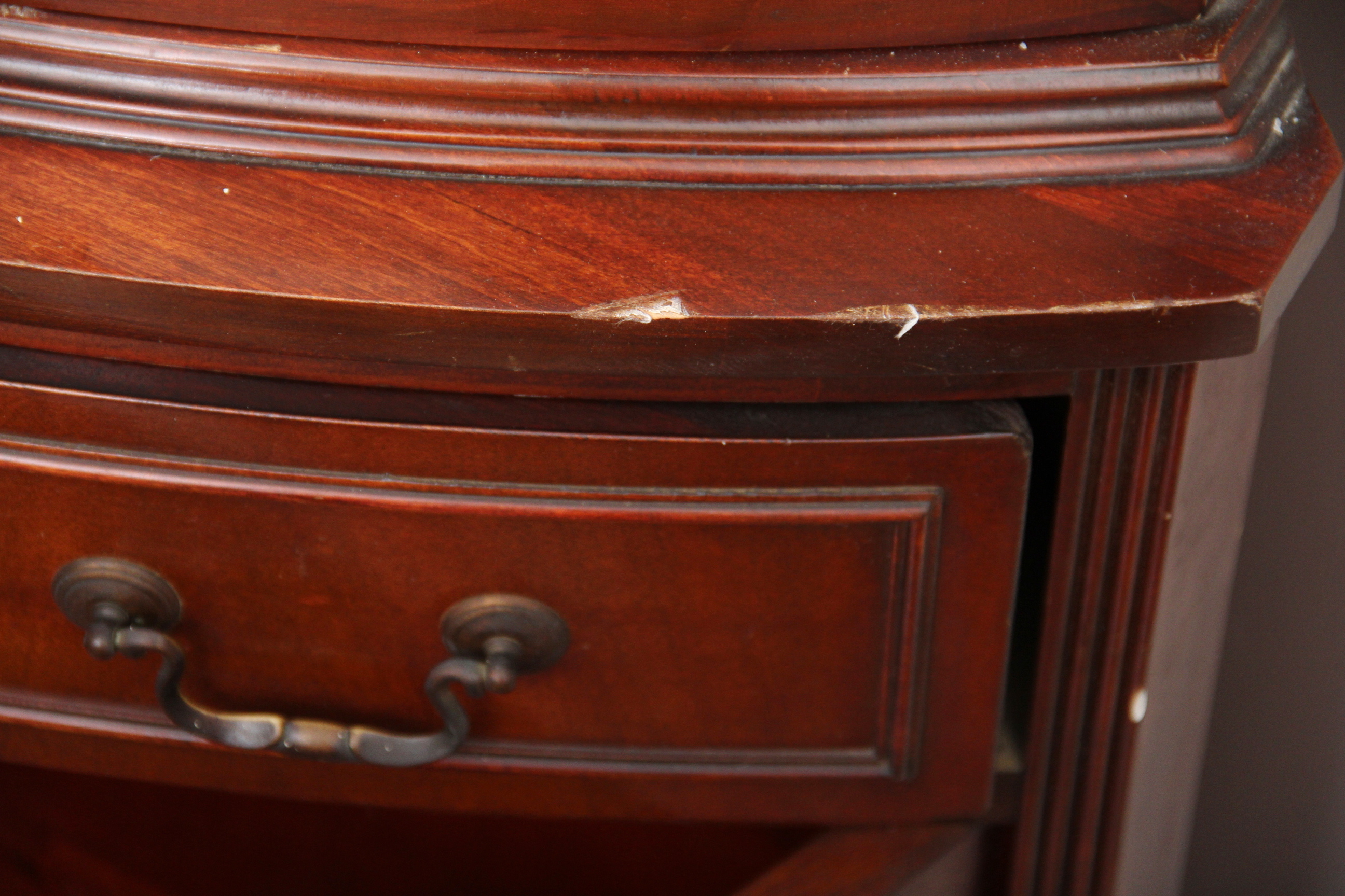 Vintage Corner Display Cabinet