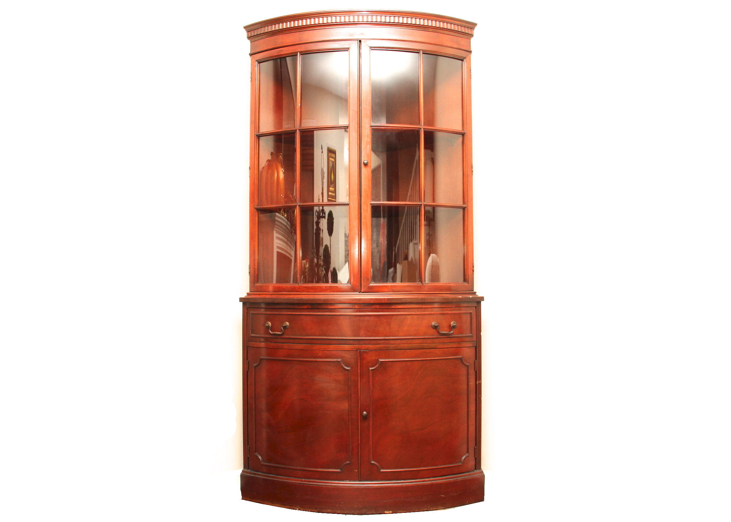 Vintage Corner Display Cabinet