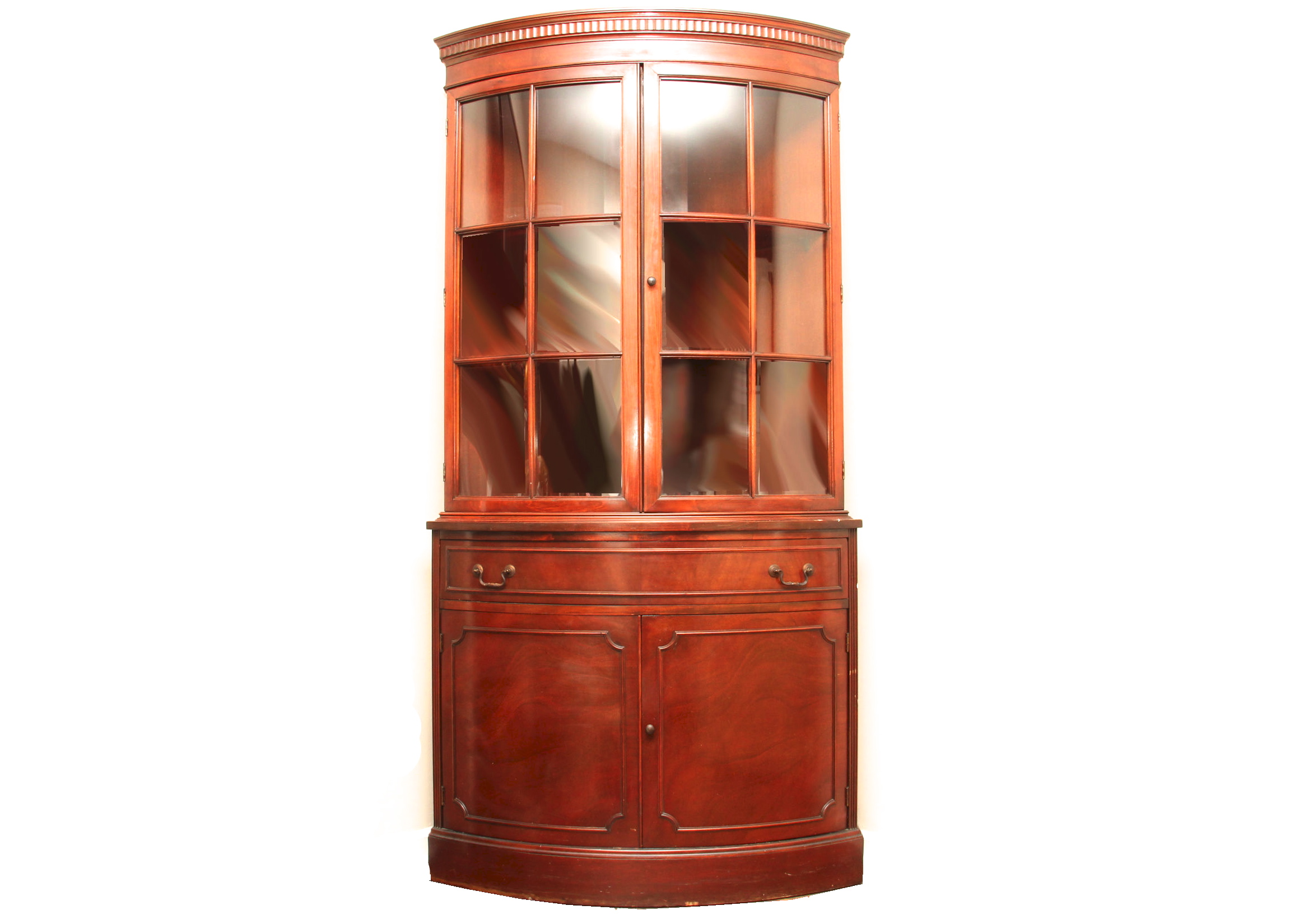 Vintage Corner Display Cabinet