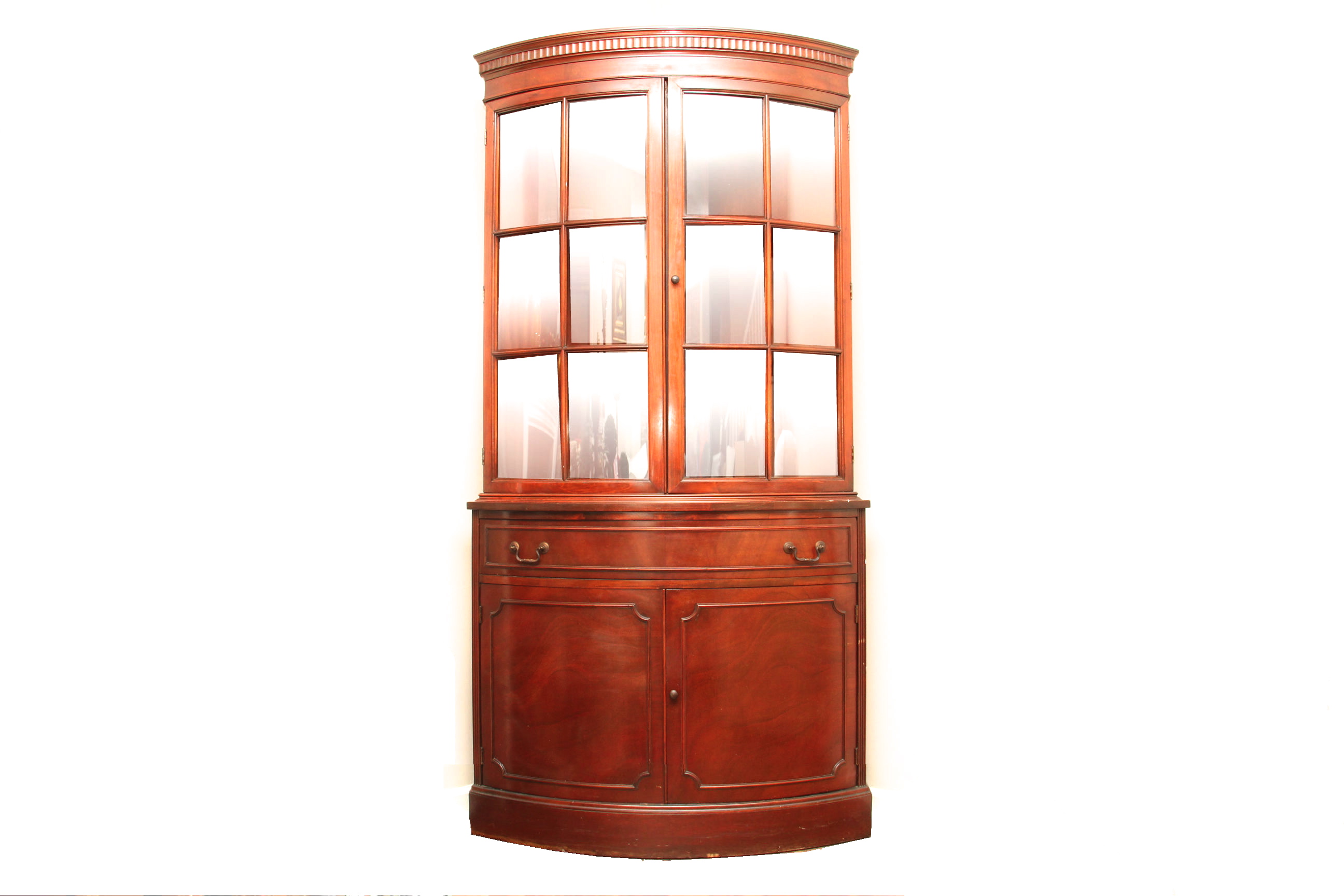 Vintage Corner Display Cabinet