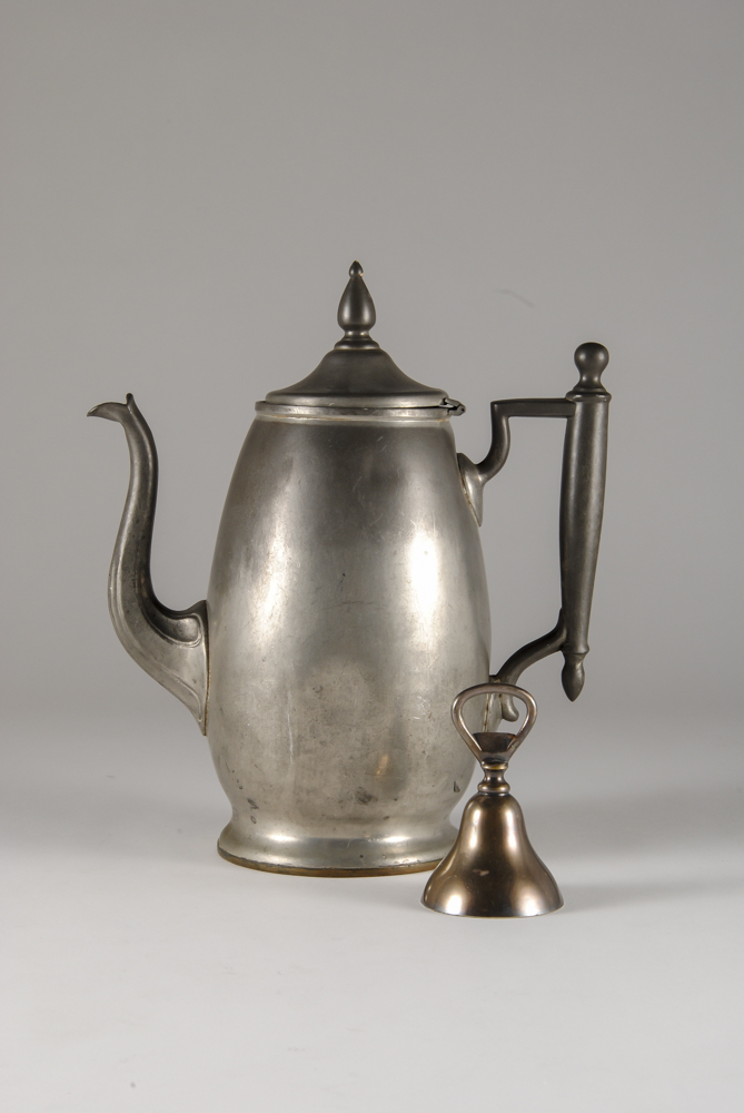 Silver Plate Grouping Plus Antique Pewter Tea Server