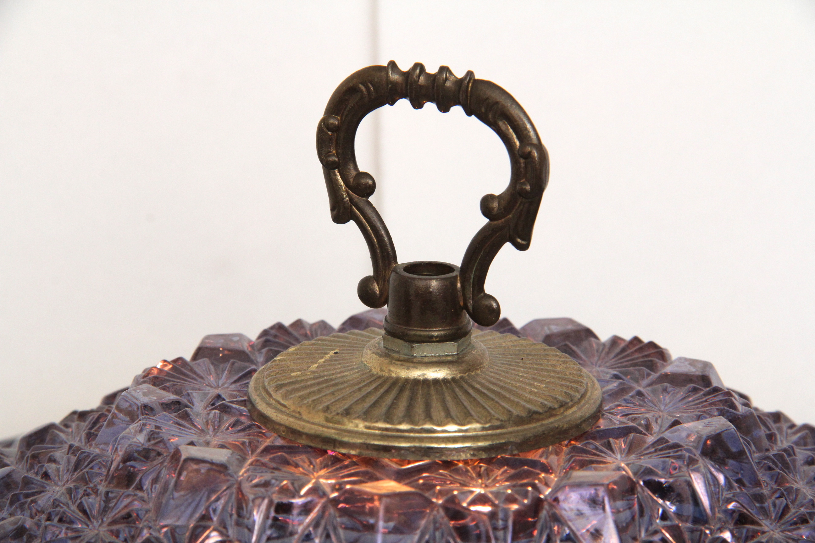 Vintage Wedding Cake Crystal Chandelier Lamp with Crystal Dome