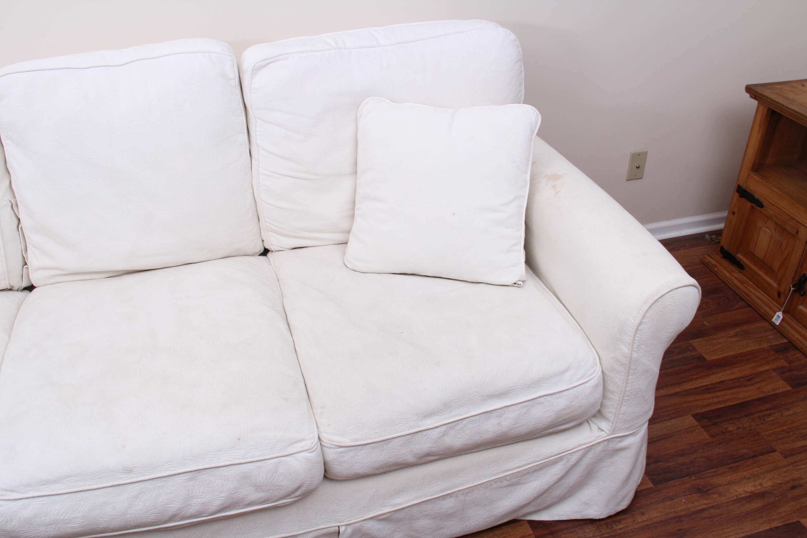 Arhaus Couch with Camden Collection Slipcovers