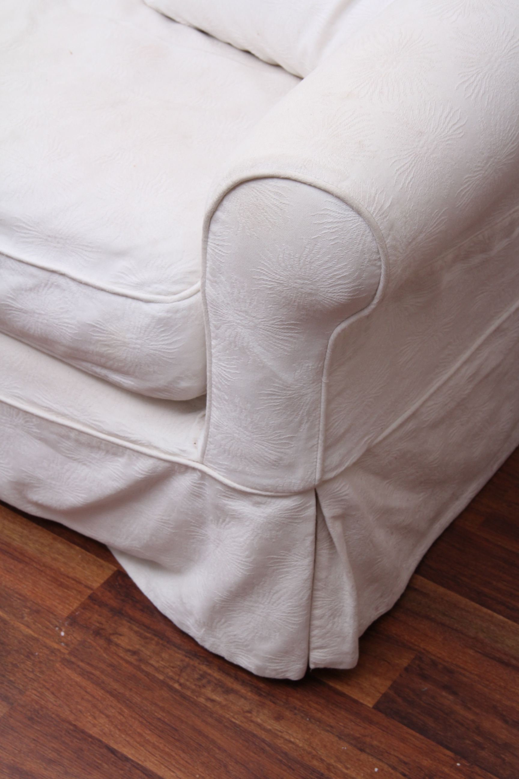 Arhaus Couch with Camden Collection Slipcovers