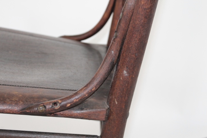 Primitive J. S. Ford Johnson Co. Cherry Grandmother's Rocker