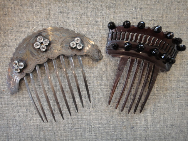 Two 19th Century Victorian Hair Combs