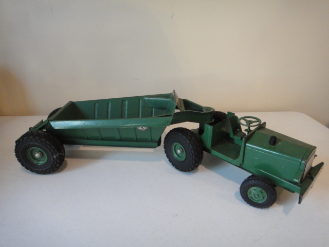 1950s Doepke Model Toy Euclid Green Earth Mover 