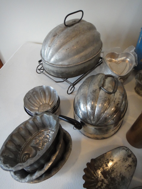 Collection of Vintage Jello Molds & More