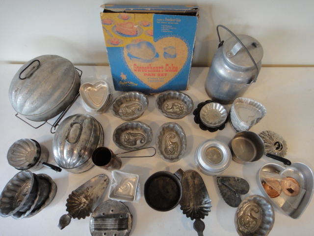 Collection of Vintage Jello Molds & More