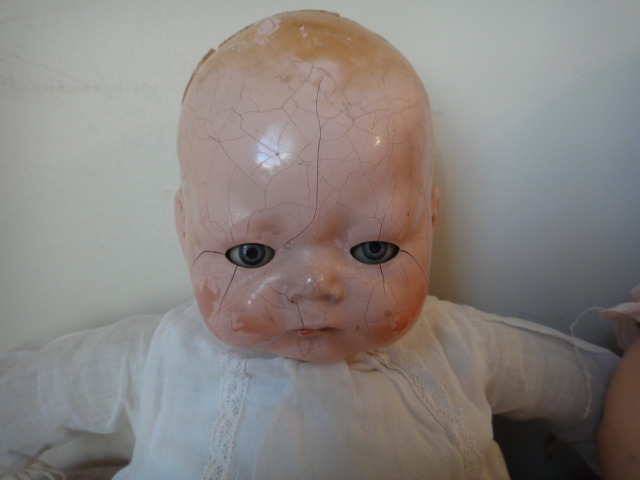 Three Vintage Composition Baby Dolls