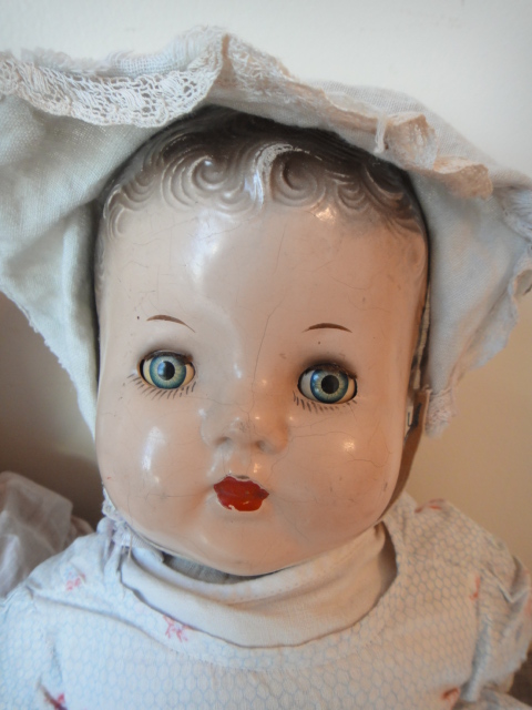 Three Vintage Composition Baby Dolls