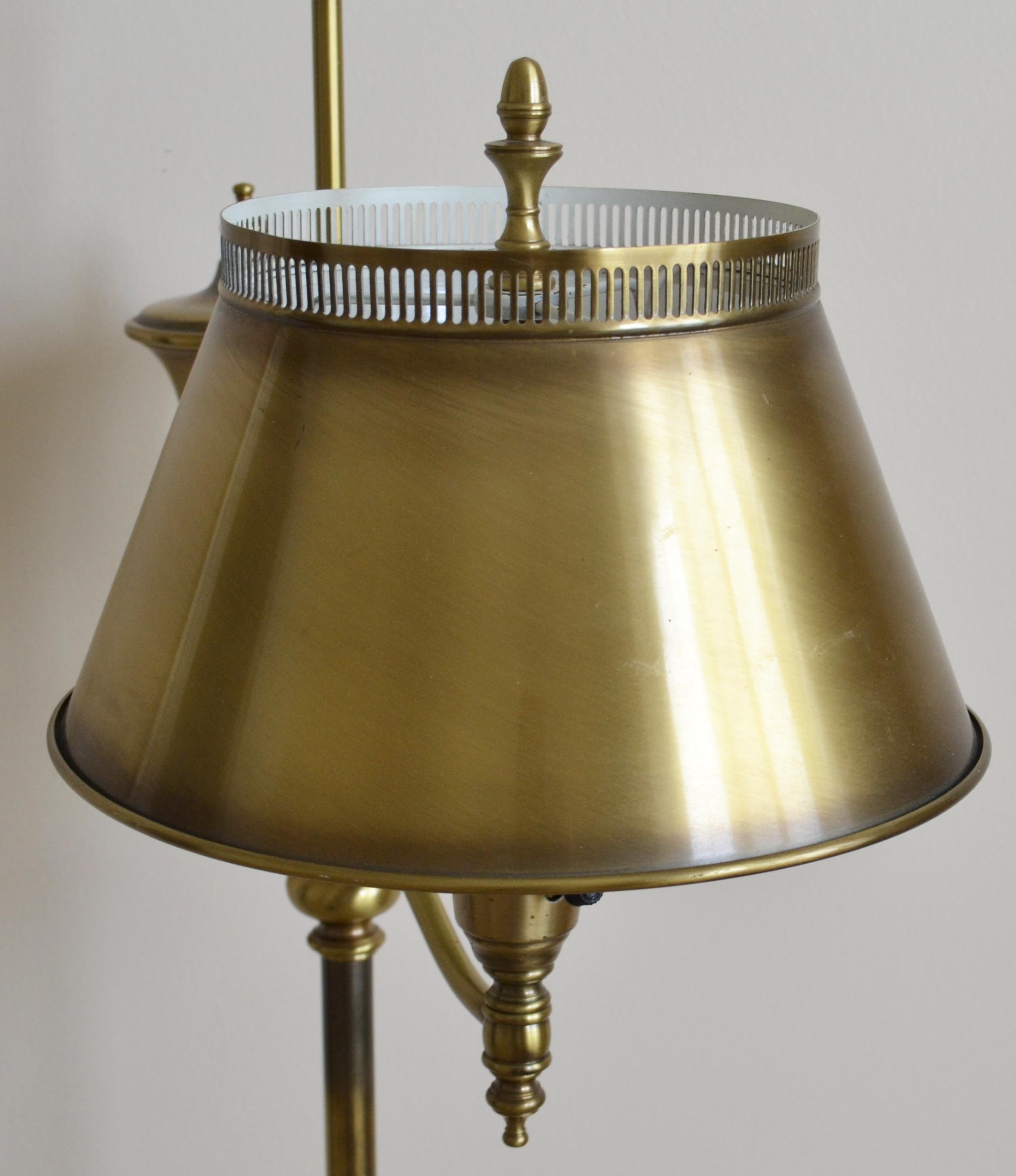 Vintage Rembrandt Torchiere Brass Floor Lamp