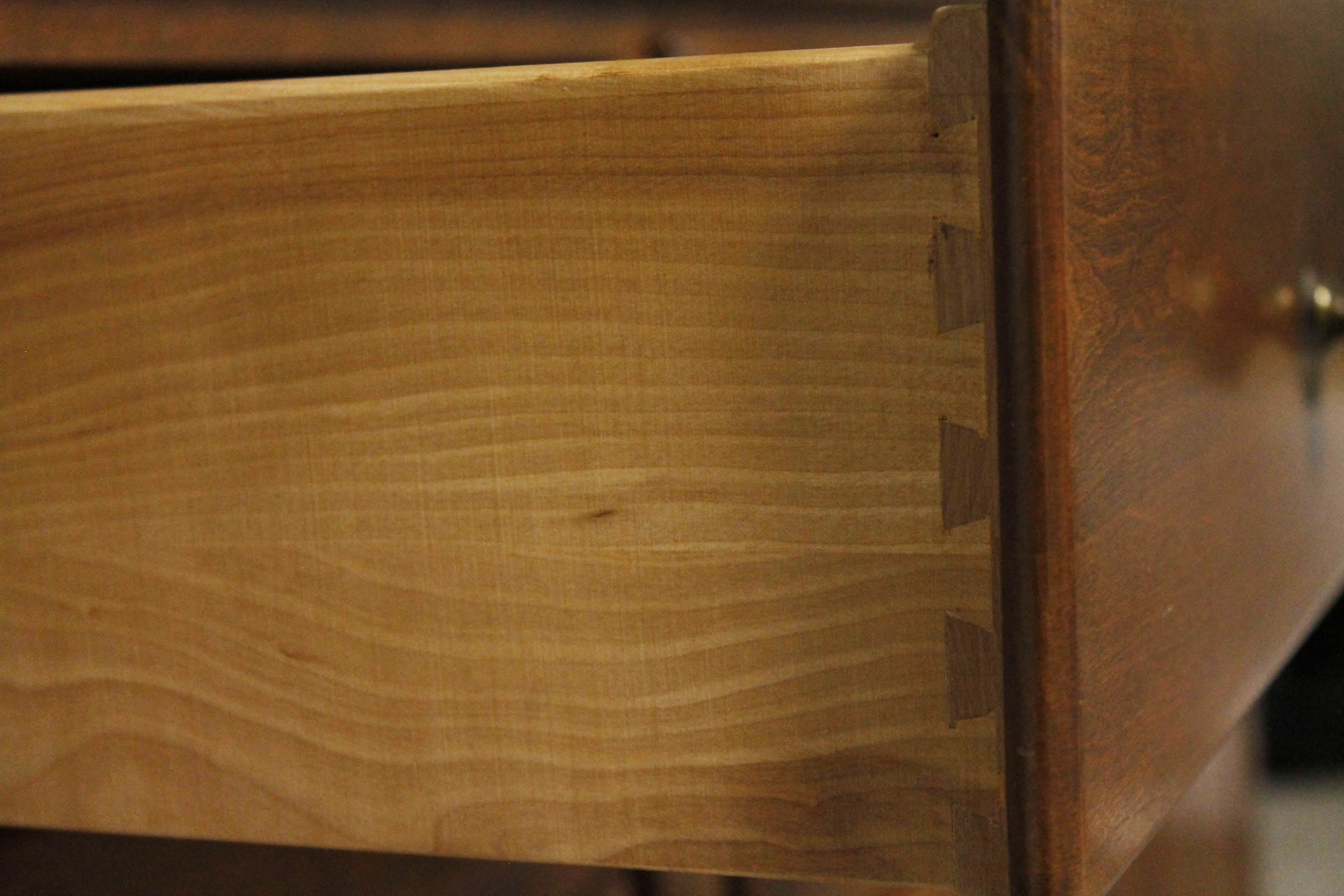 Ethan Allen Maple Hutch China Cabinet