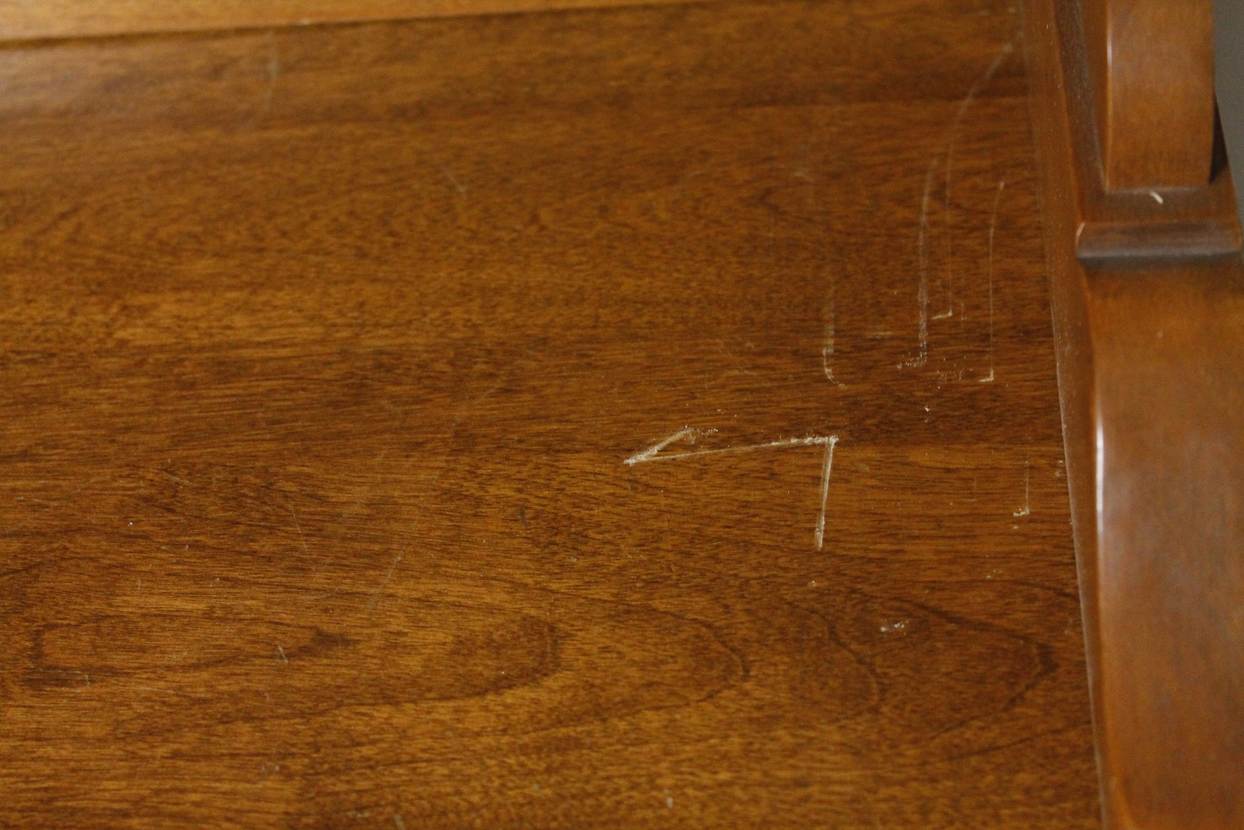 Ethan Allen Maple Hutch China Cabinet