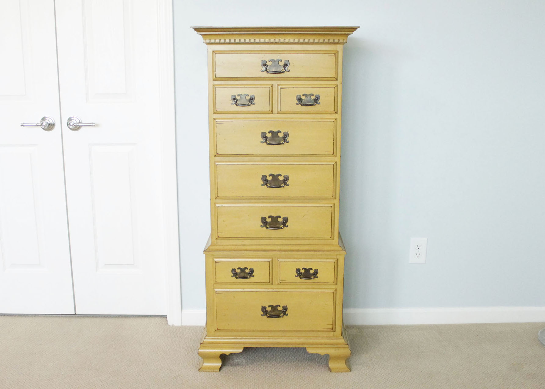 Vintage Painted Lingerie Chest