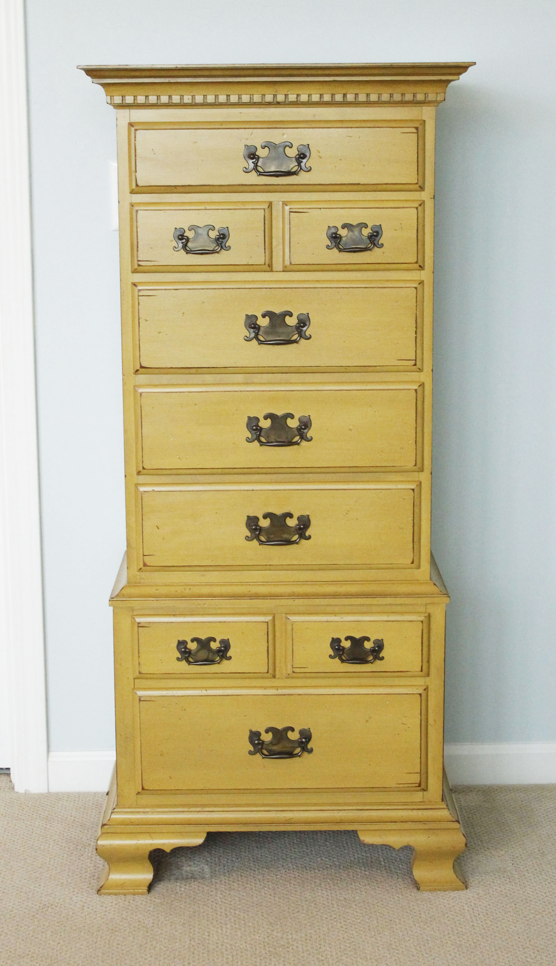 Vintage Painted Lingerie Chest