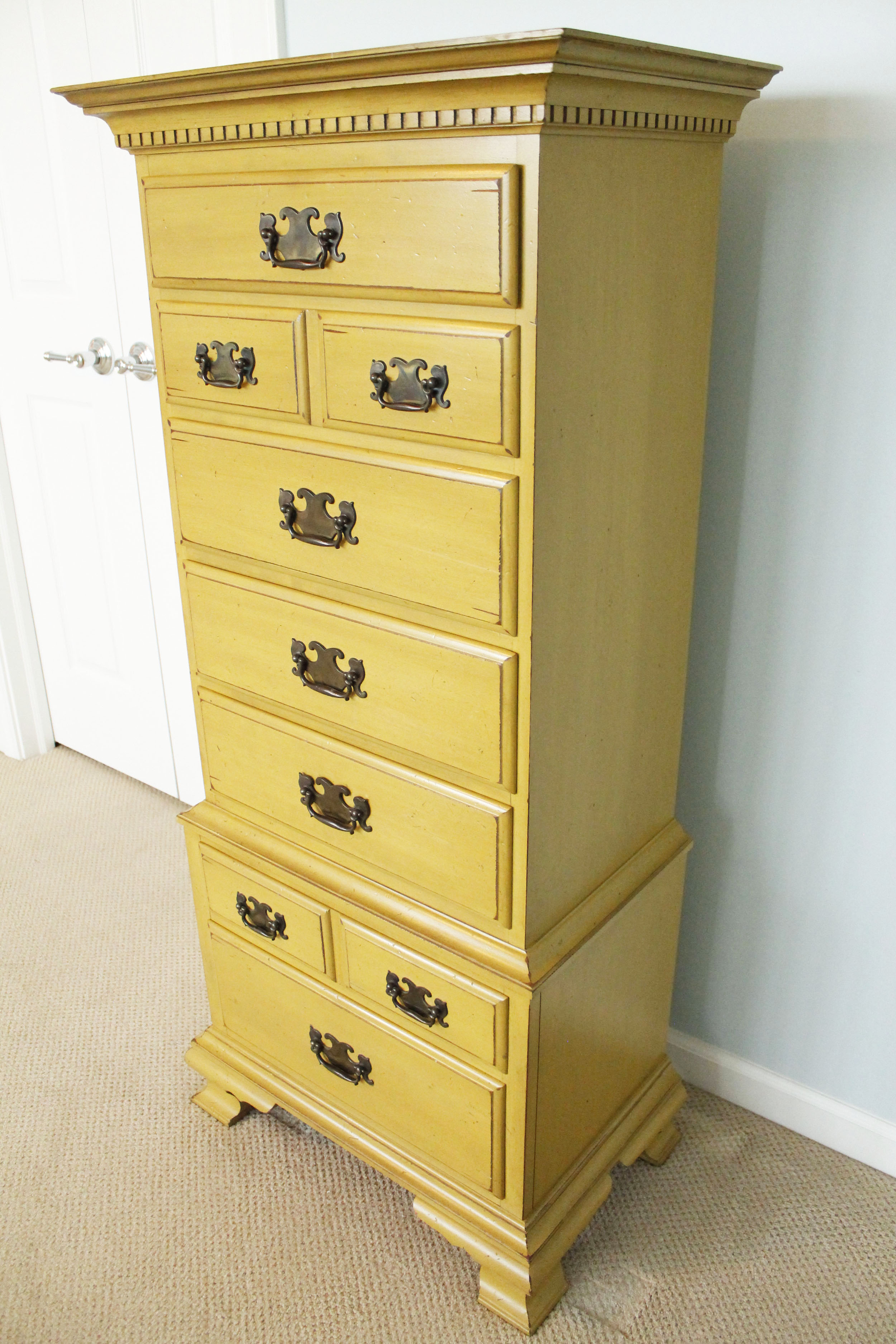 Vintage Painted Lingerie Chest