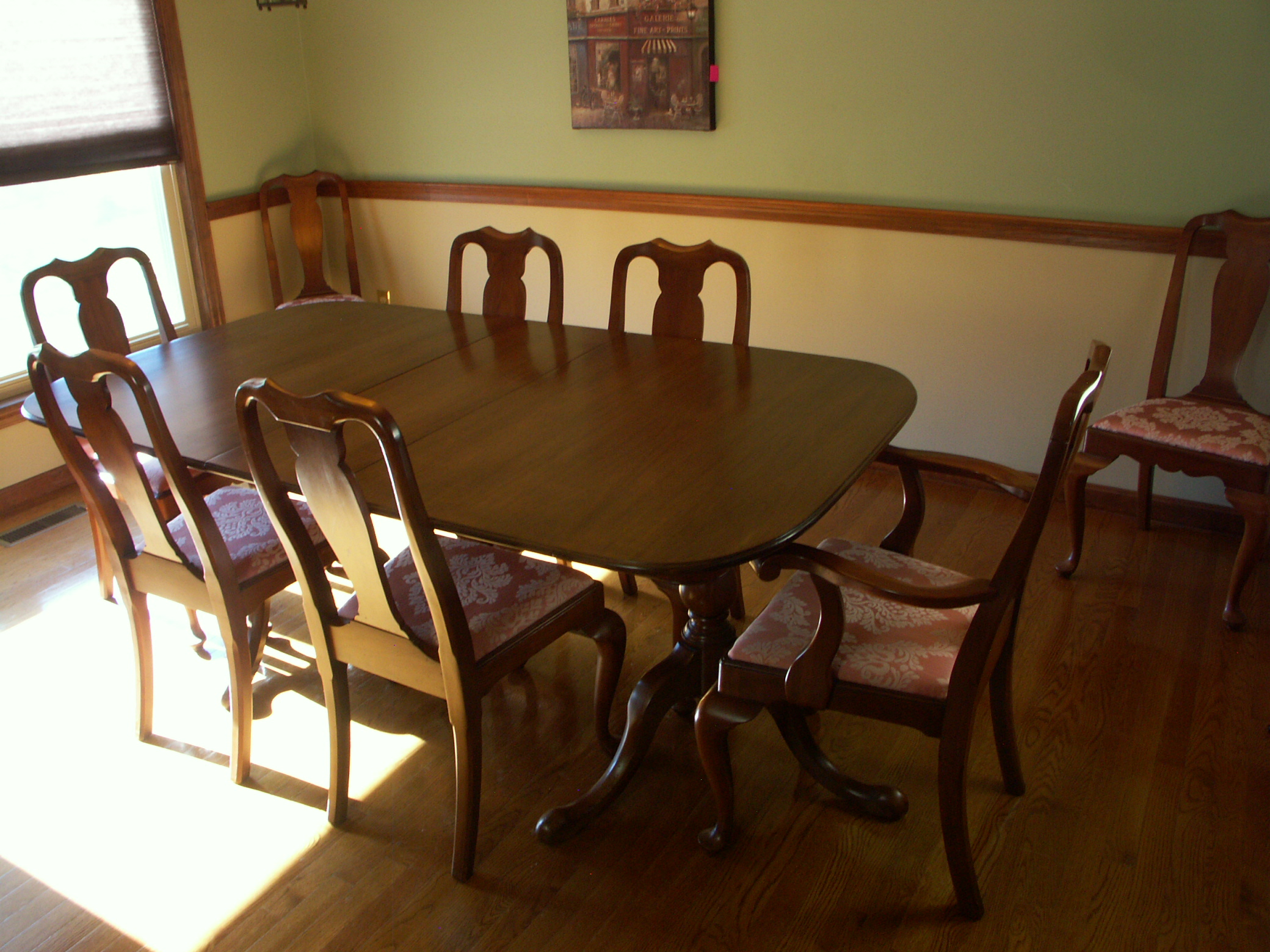 Queen Anne Henkel Harris Dining Chairs and Table