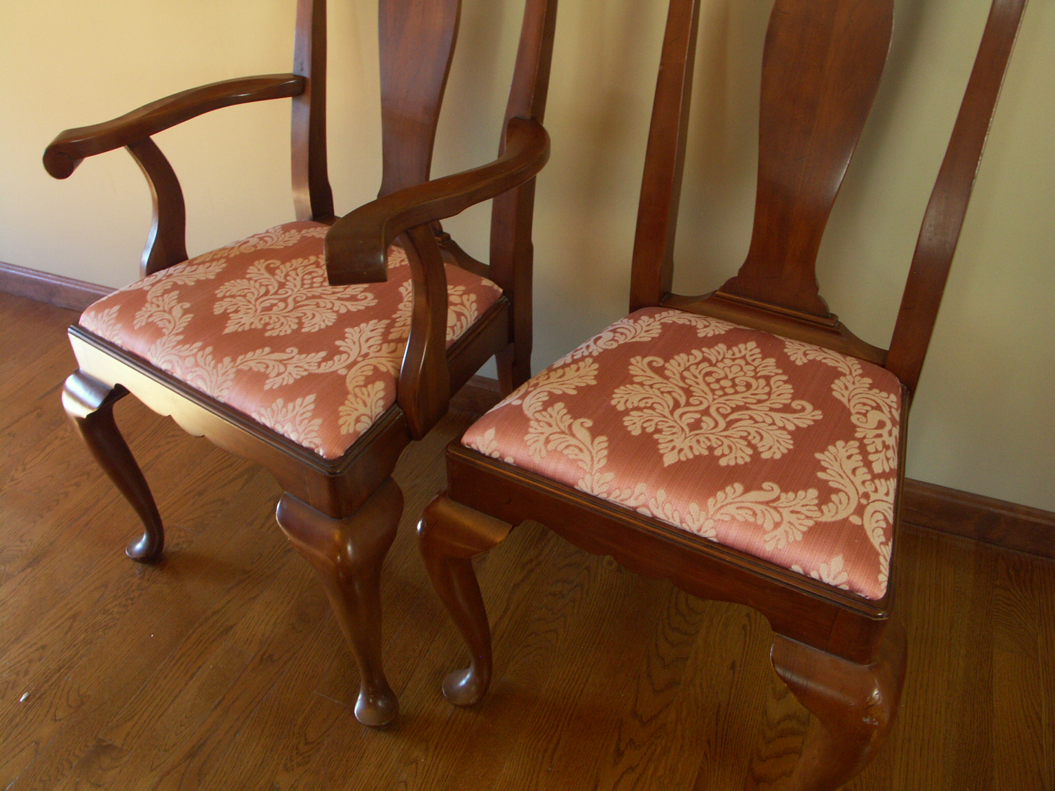 Queen Anne Henkel Harris Dining Chairs and Table