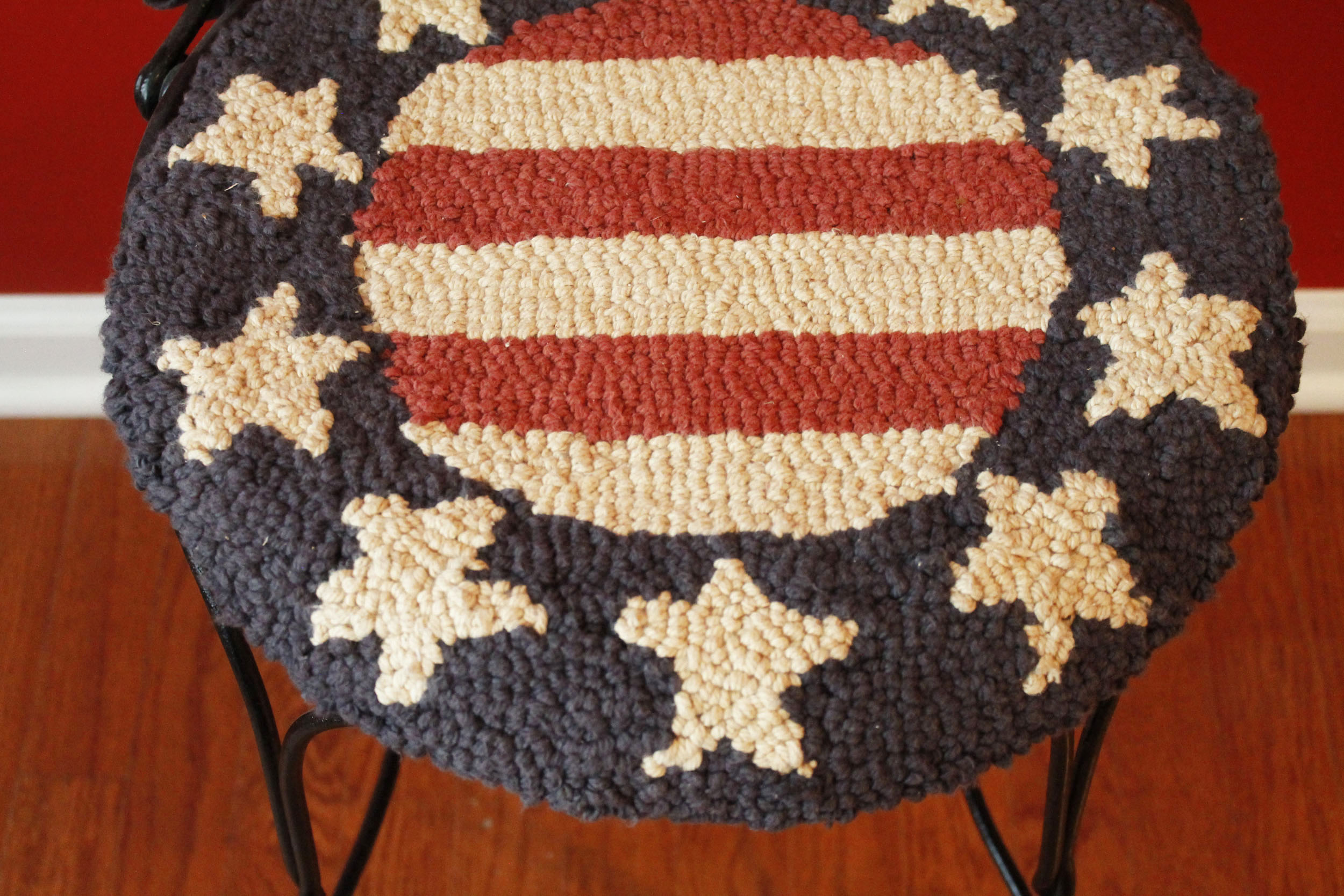 Vintage Twisted Metal Heart Chair