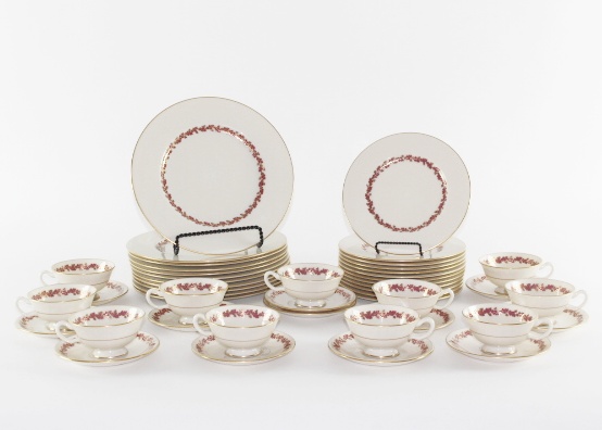 Lenox "Shenandoah Maroon Oak Leaf" China Service