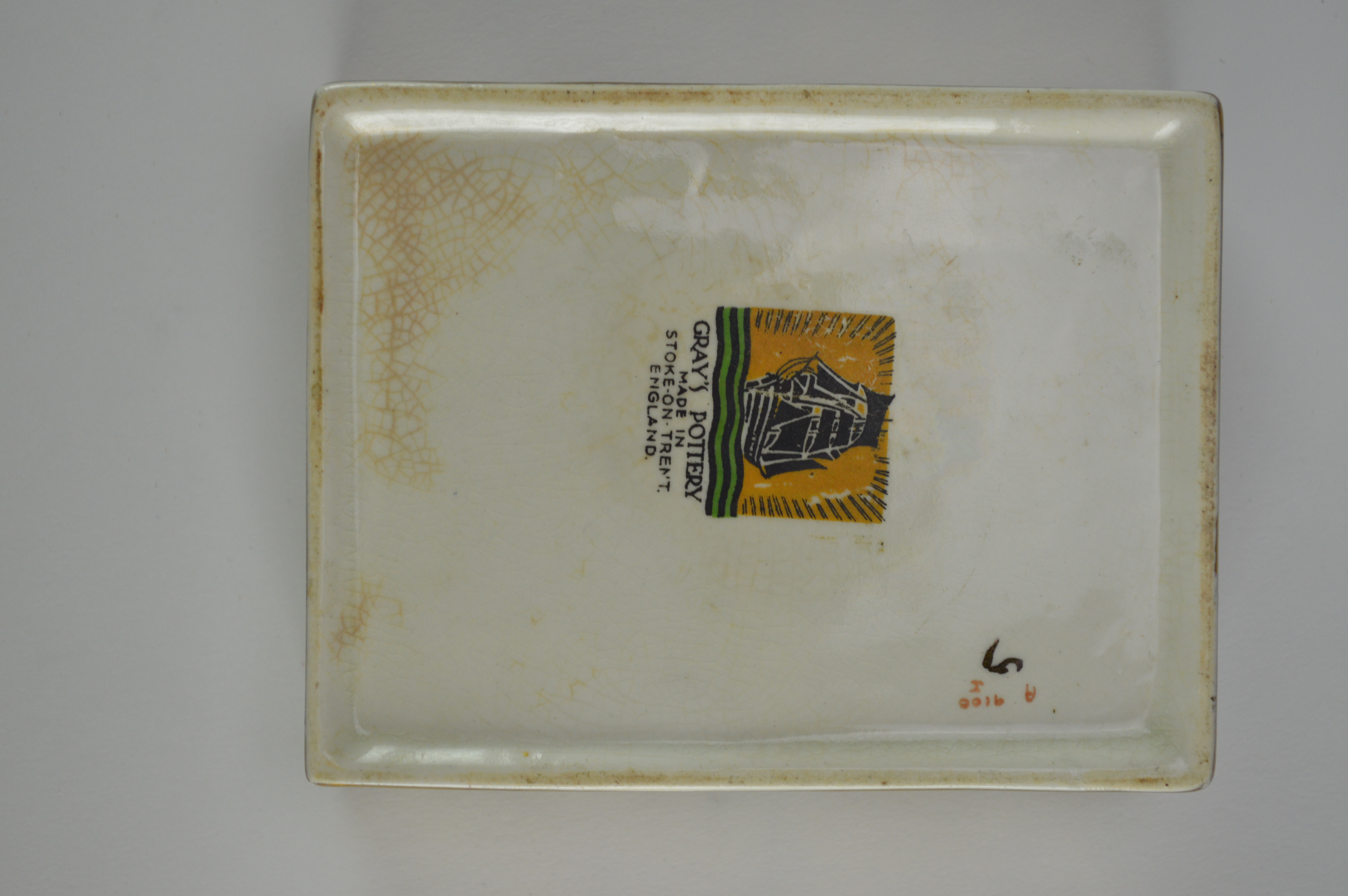 Vintage Gray's Pottery Trinket Box