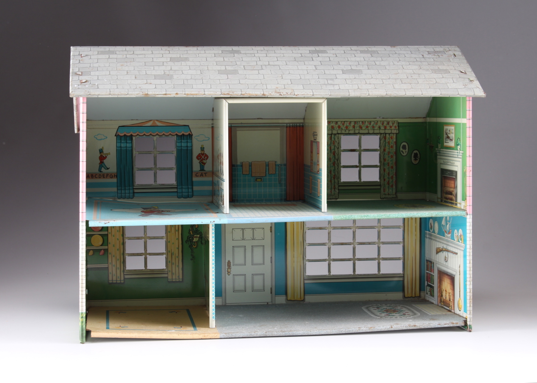 Vintage Pressed Metal Dollhouse