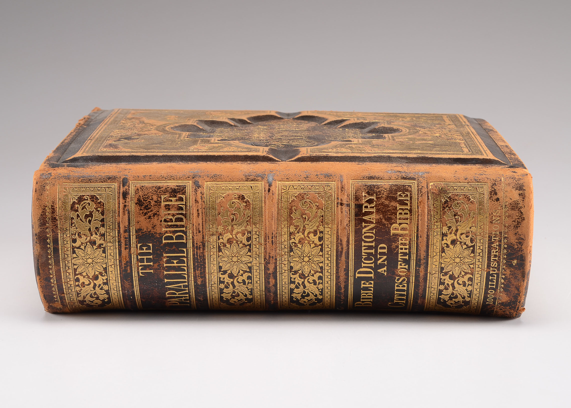 1885 Leather Bound Pictorial Bible 
