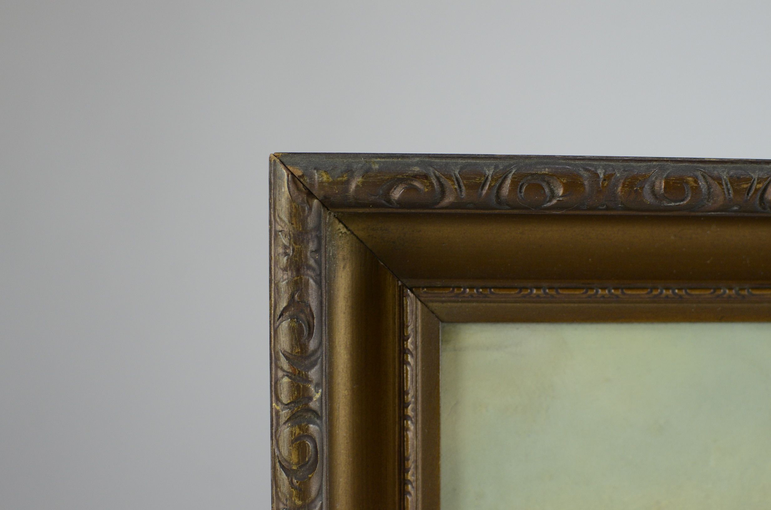 Vintage Original Pastel Chalk Landscape Signed 'Frisch'