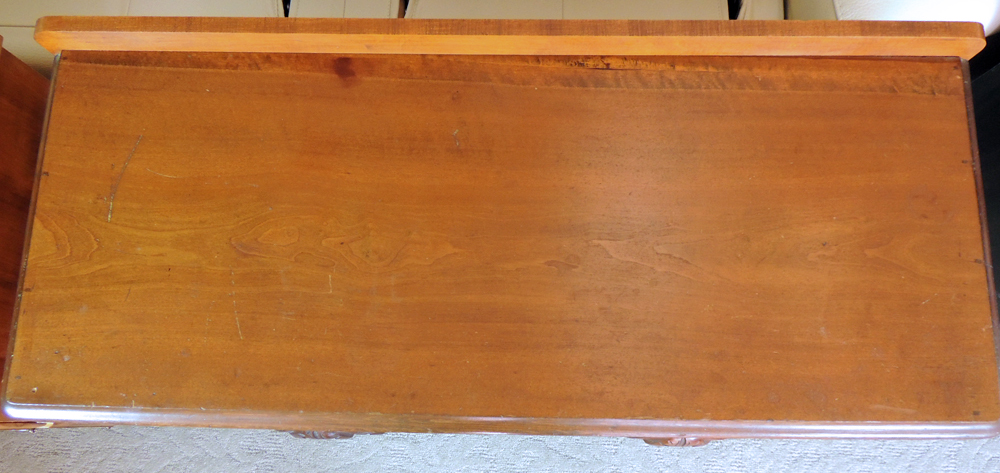 Antique Chest of Drawers with Carved Wood Handles