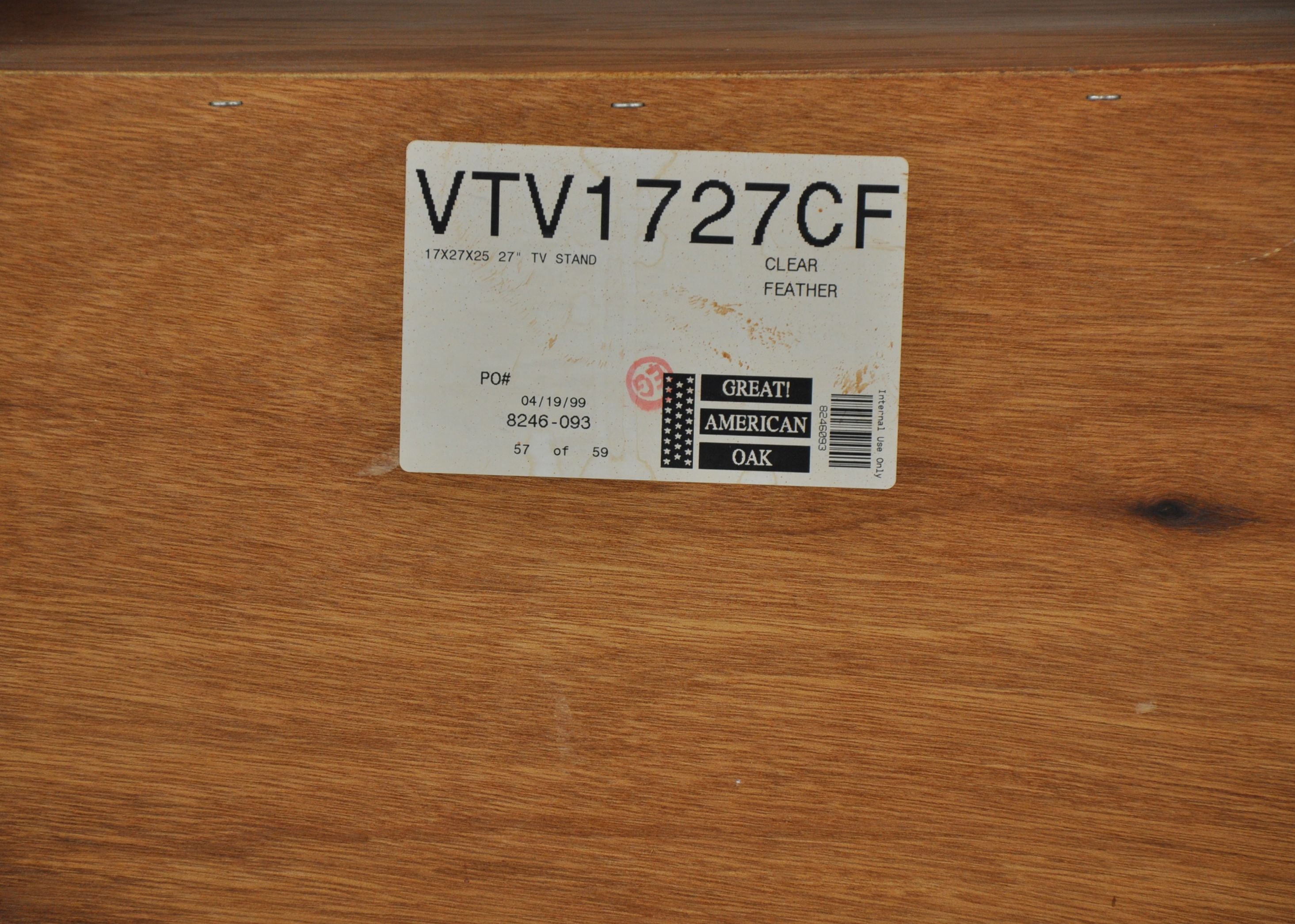 Modern Oak Television Cabinet