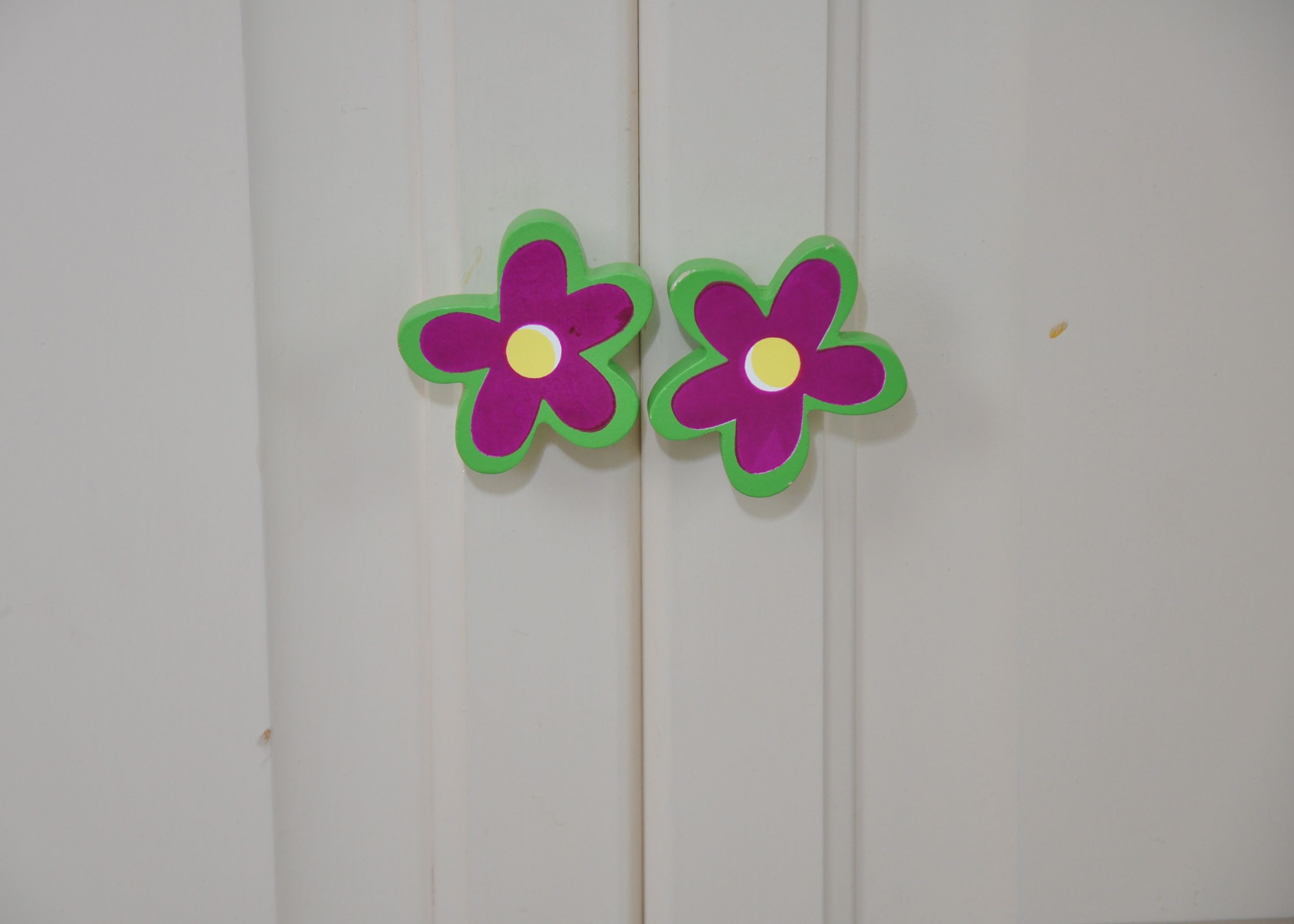 Vintage White Painted Wood Entertainment Center