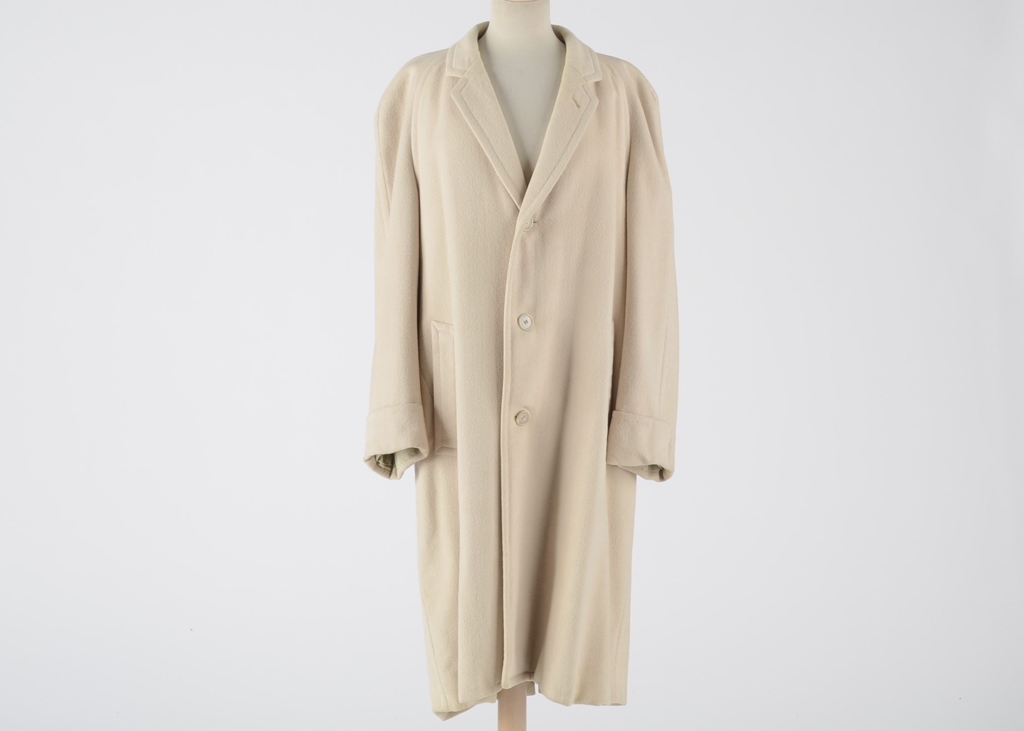 Vintage Men's Wool Full Length Coat 