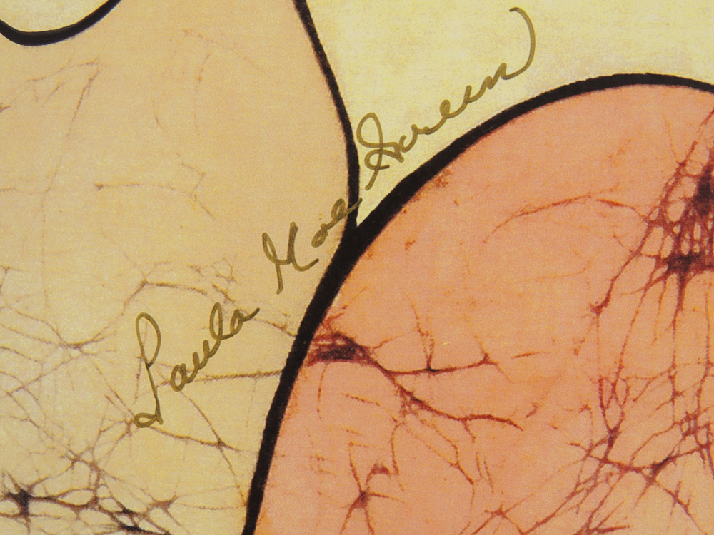 Paula Mae Green Art Deco Batik Giclee Print