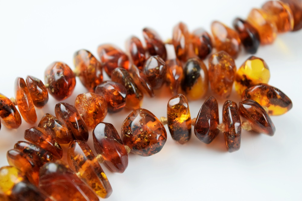 Chunky Polished Amber Bead Necklace