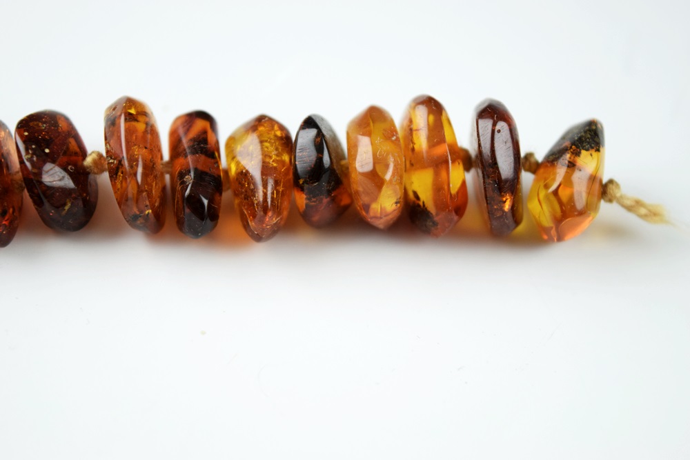 Chunky Polished Amber Bead Necklace