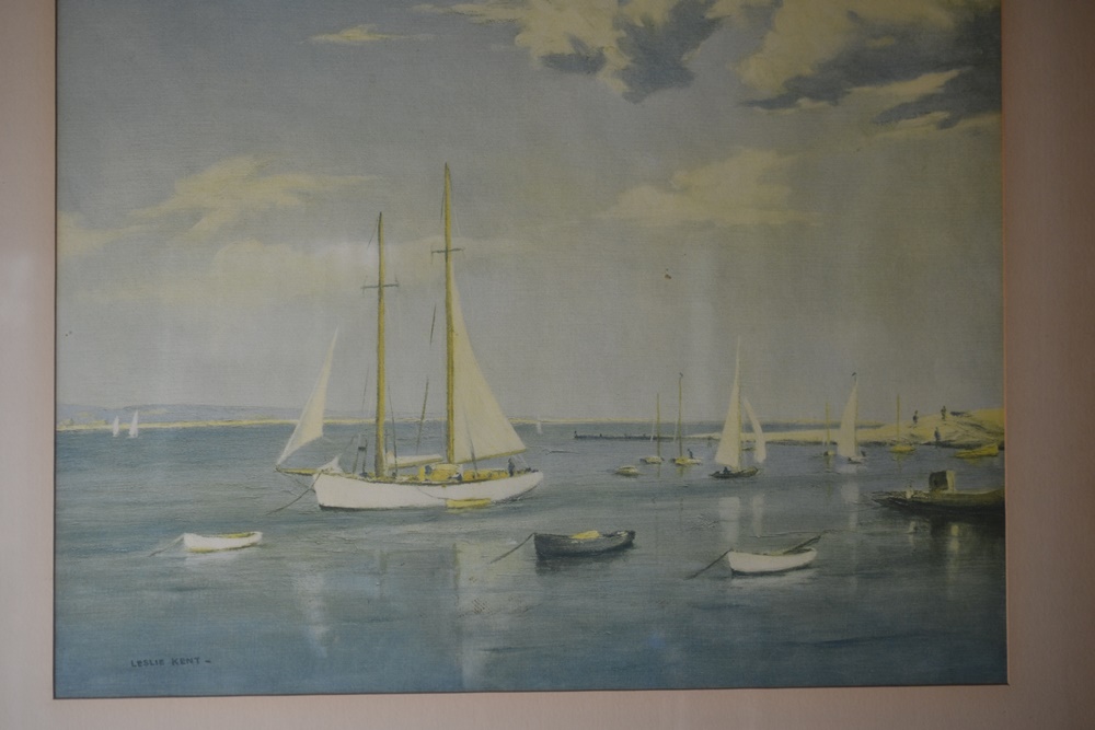 Sail Boat Lithograph By Leslie Kent
