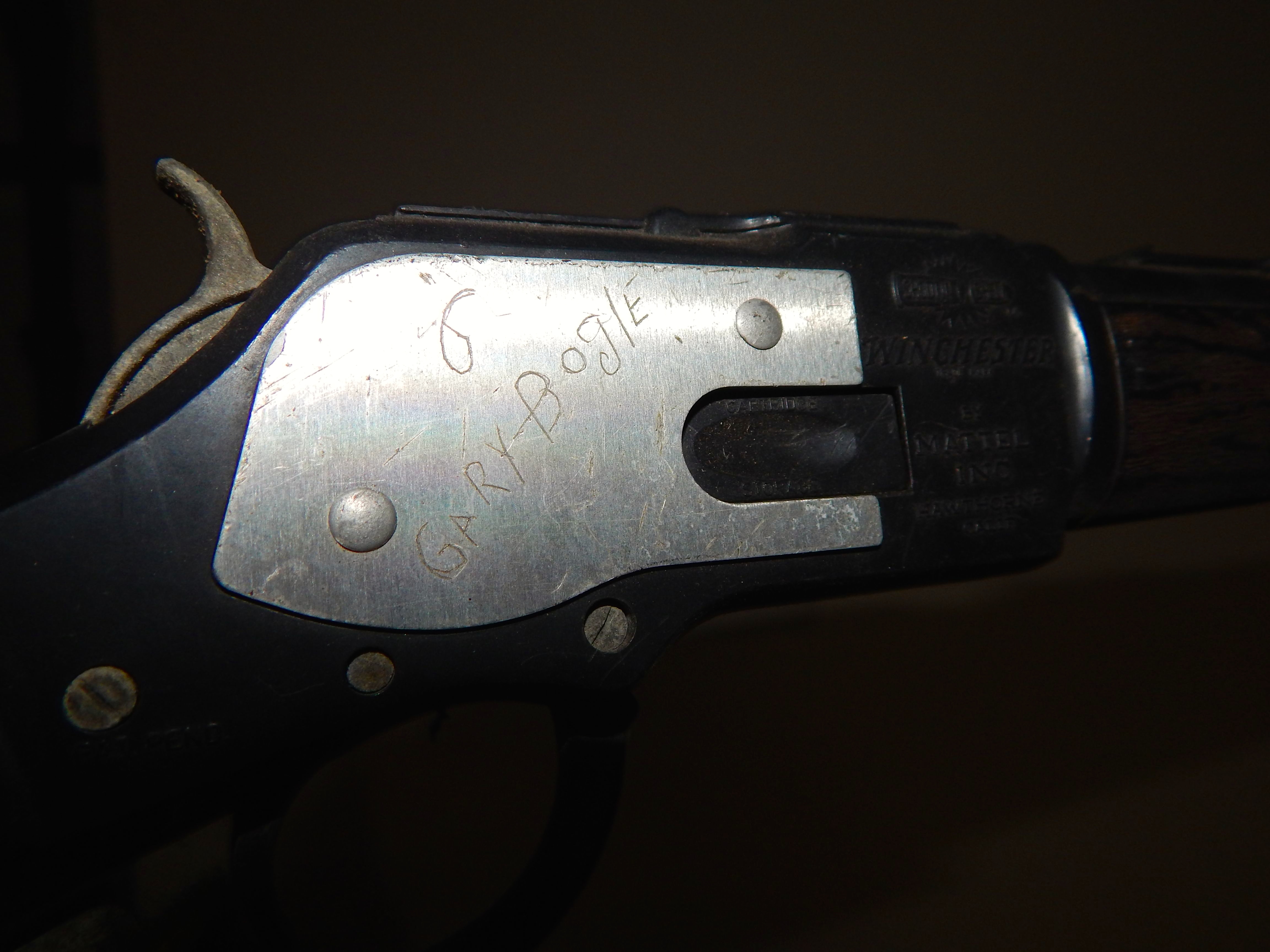 Vintage Halloween Tin Items and Two Vintage Toy Guns