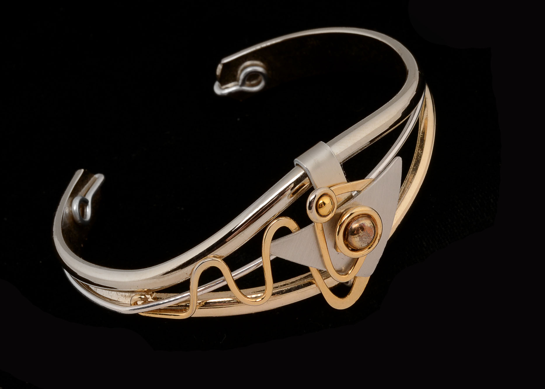 Group of Two Tone Modern Costume Jewelry