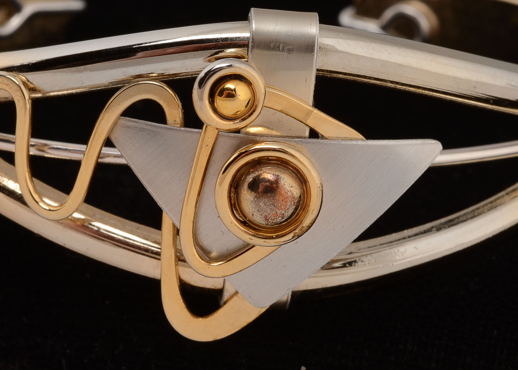 Group of Two Tone Modern Costume Jewelry